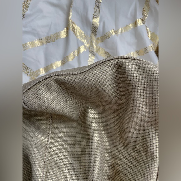 Michael Kors Gold Metallic Canvas bag with matching Espadrilles. - Picture 9 of 10